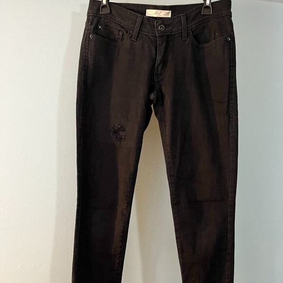 Levi's 531 Black Skinny Jeans Stretchy Women's Size 4 - Picture 1 of 8
